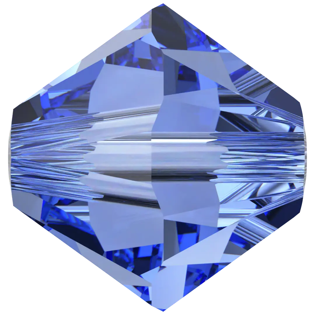 Swarovski Crystal Beads Bicone (5328) Sapphire - Bluestreak Crystals