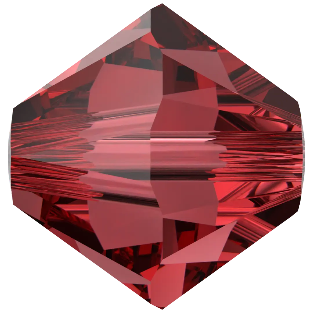 Swarovski Crystal Beads Bicone (5328) Scarlet - Bluestreak Crystals