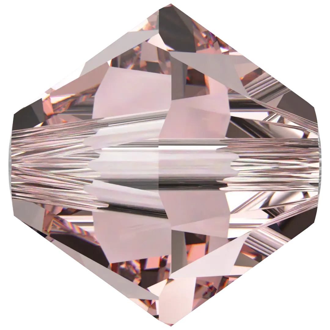 Swarovski Crystal Beads Bicone (5328) Vintage Rose - Bluestreak Crystals
