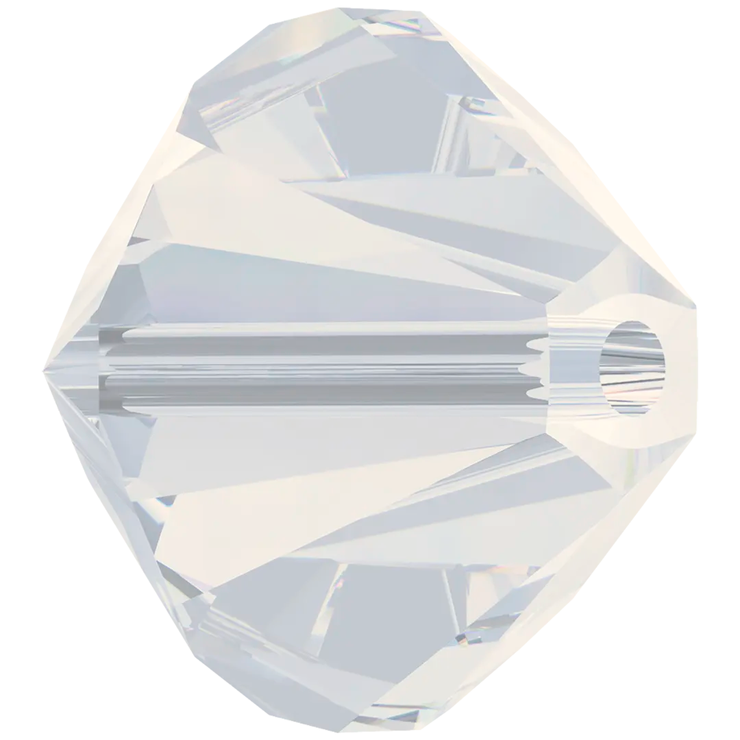 Swarovski Crystal Beads Bicone (5328) White Opal - Bluestreak Crystals