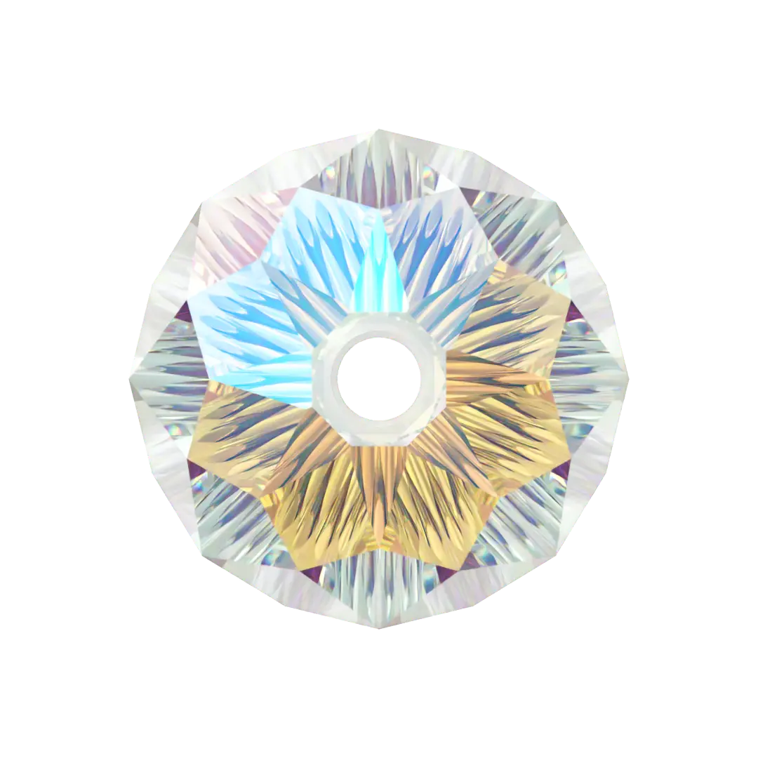 Swarovski Crystal Beads Drop (5500) Crystal Shimmer 2X - Bluestreak Crystals