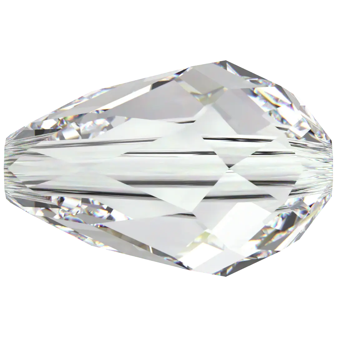 Swarovski Crystal Beads Drop (5500) Crystal - Bluestreak Crystals