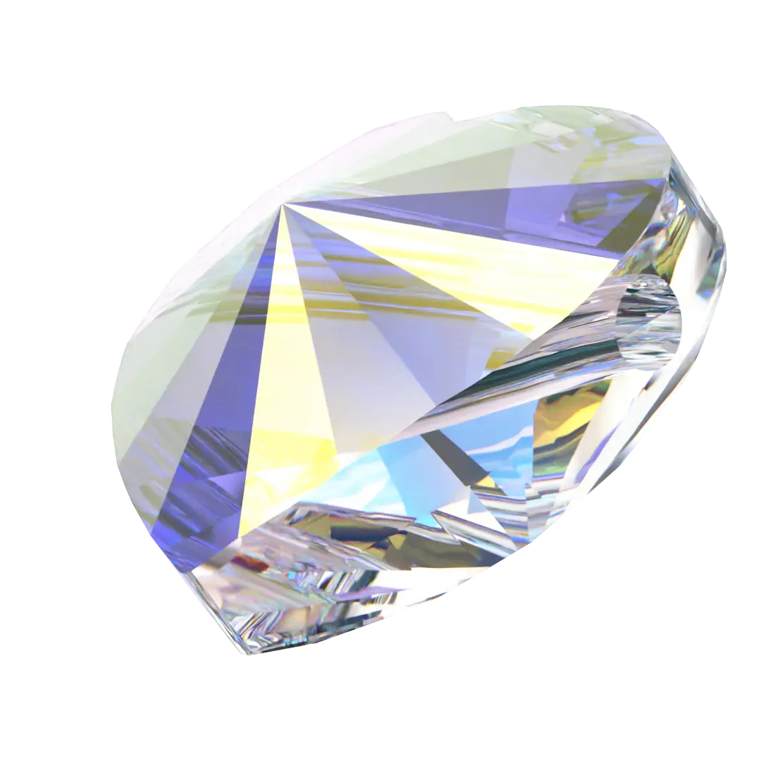 Swarovski Crystal Beads Heart (5742) Crystal AB - Bluestreak Crystals