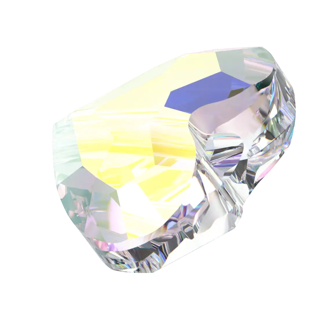 Swarovski Crystal Beads Love (5741) Crystal AB - Bluestreak Crystals
