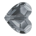 Swarovski Crystal Beads Love (5741) Crystal Silver Night 2X - Bluestreak Crystals