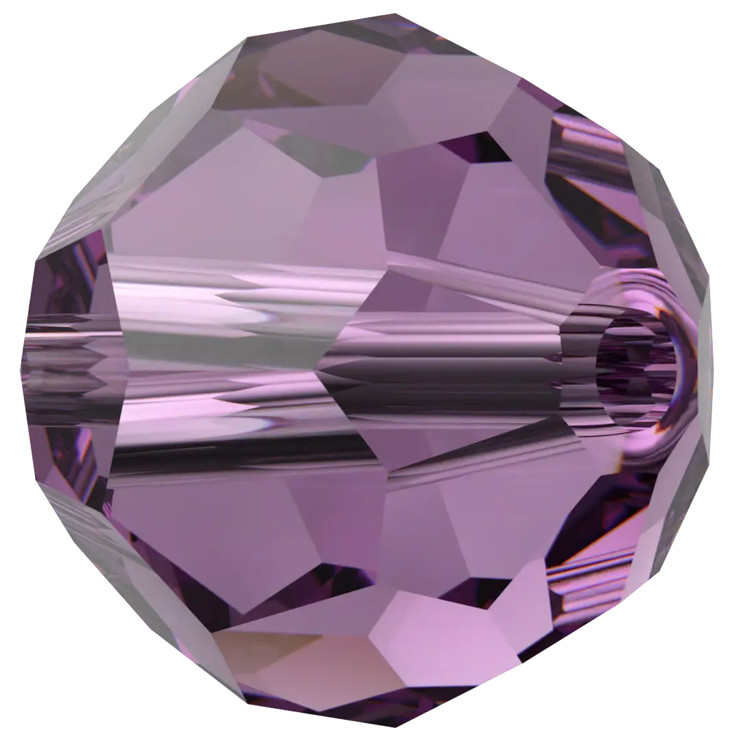 Swarovski Crystal Beads Round (5000) Amethyst - Bluestreak Crystals