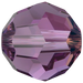 Swarovski Crystal Beads Round (5000) Amethyst Shimmer - Bluestreak Crystals