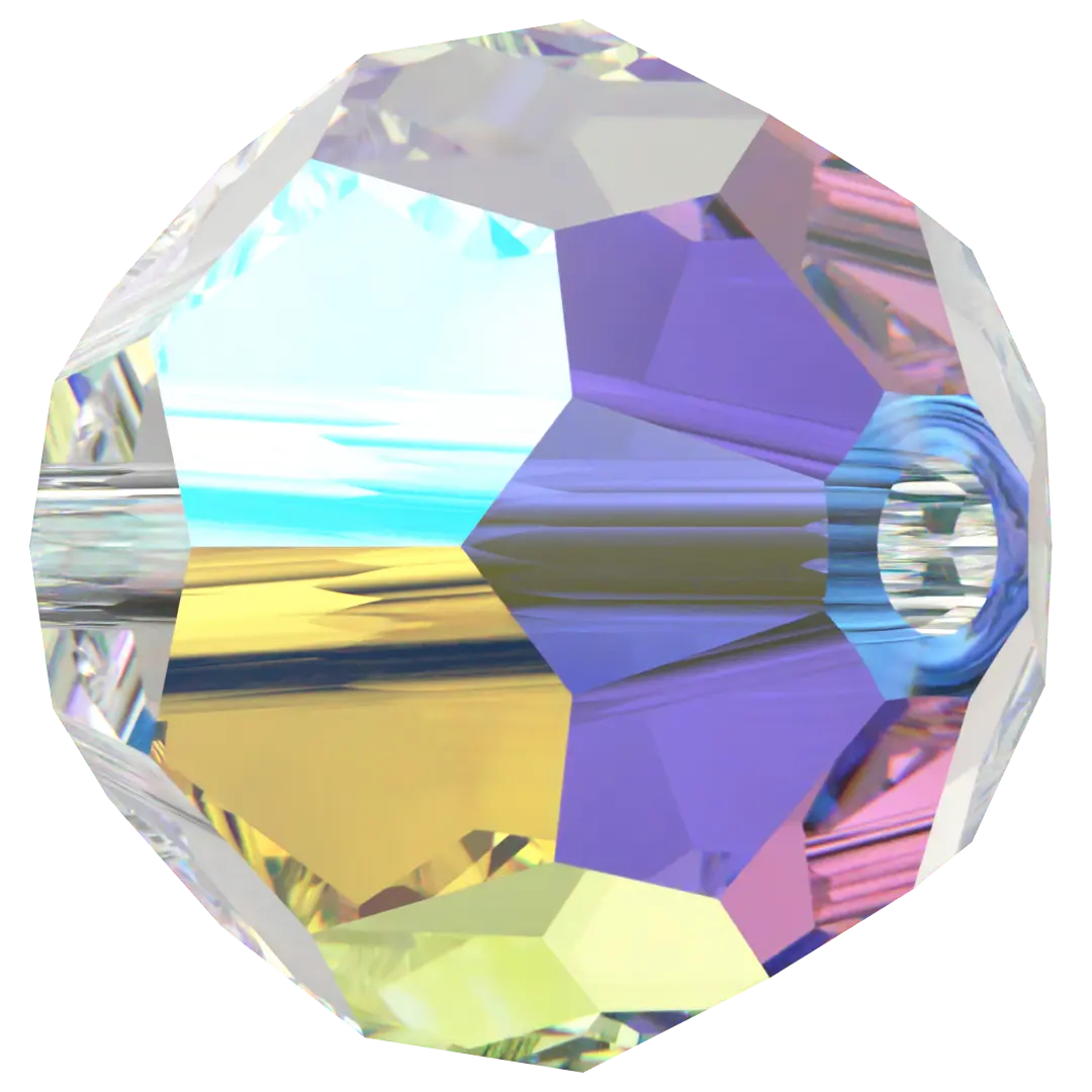 Swarovski Crystal Beads Round (5000) Crystal AB - Bluestreak Crystals