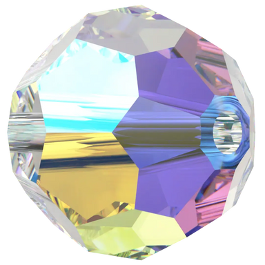 Swarovski Crystal Beads Round (5000) Crystal AB - Bluestreak Crystals