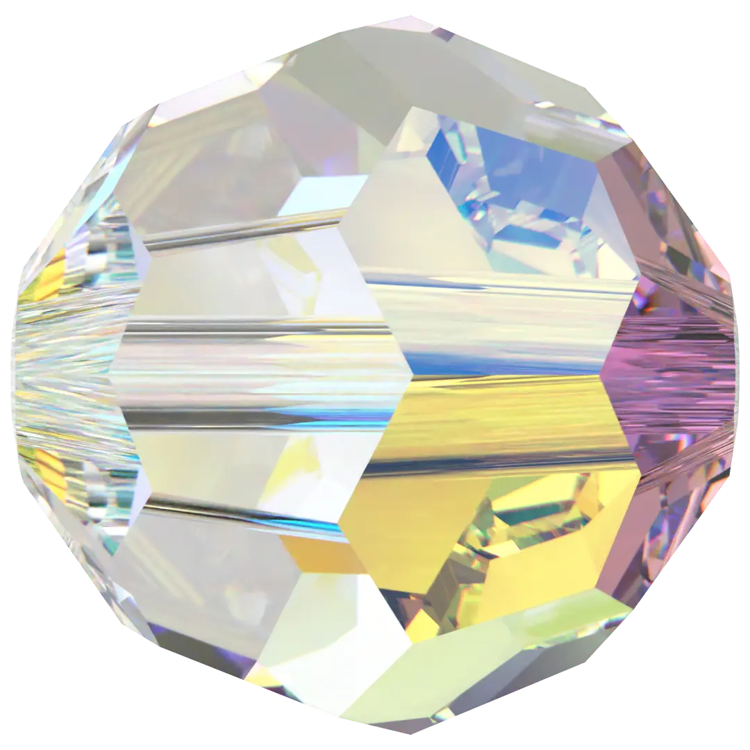 Swarovski Crystal Beads Round (5000) Crystal AB - Bluestreak Crystals