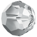 Swarovski Crystal Beads Round (5000) Crystal Light Chrome - Bluestreak Crystals