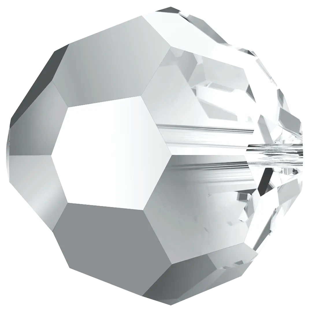 Swarovski Crystal Beads Round (5000) Crystal Light Chrome - Bluestreak Crystals