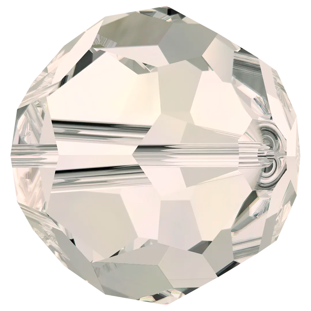 Swarovski Crystal Beads Round (5000) Crystal Moonlight - Bluestreak Crystals