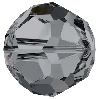 Swarovski Crystal Beads Round (5000) Crystal Silver Night - Bluestreak Crystals