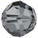Swarovski Crystal Beads Round (5000) Crystal Silver Night - Bluestreak Crystals