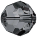 Swarovski Crystal Beads Round (5000) Crystal Silver Night - Bluestreak Crystals