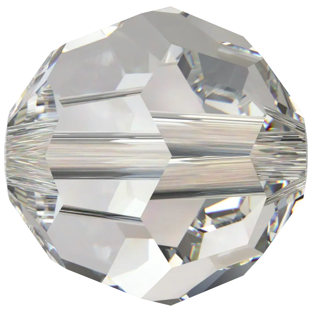 Swarovski Crystal Beads Round (5000) Crystal Silver Shade - Bluestreak Crystals