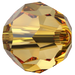 Swarovski Crystal Beads Round (5000) Golden Topaz - Bluestreak Crystals
