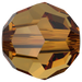 Swarovski Crystal Beads Round (5000) Light Amber - Bluestreak Crystals