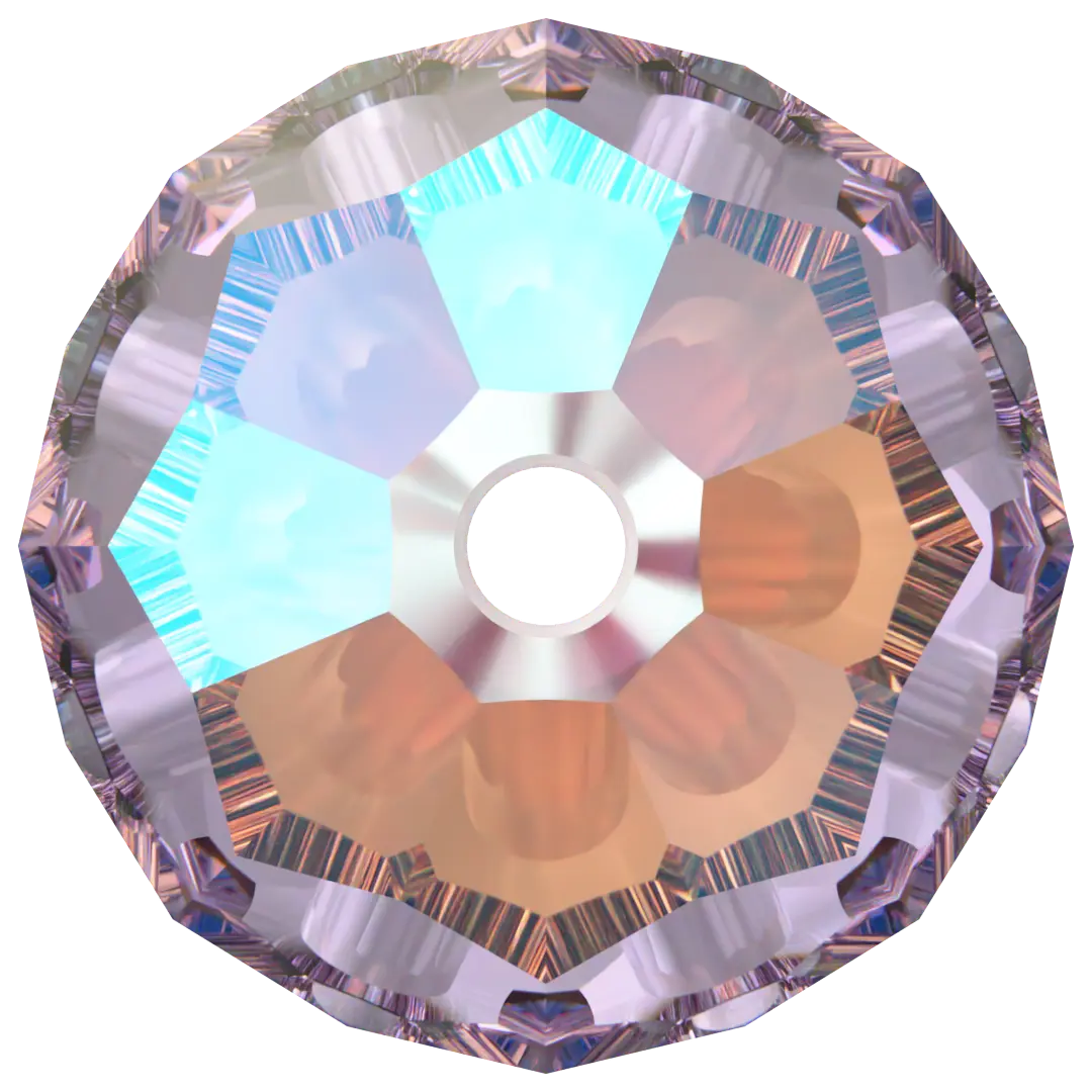 Swarovski Crystal Beads Round (5000) Light Amethyst Shimmer - Bluestreak Crystals