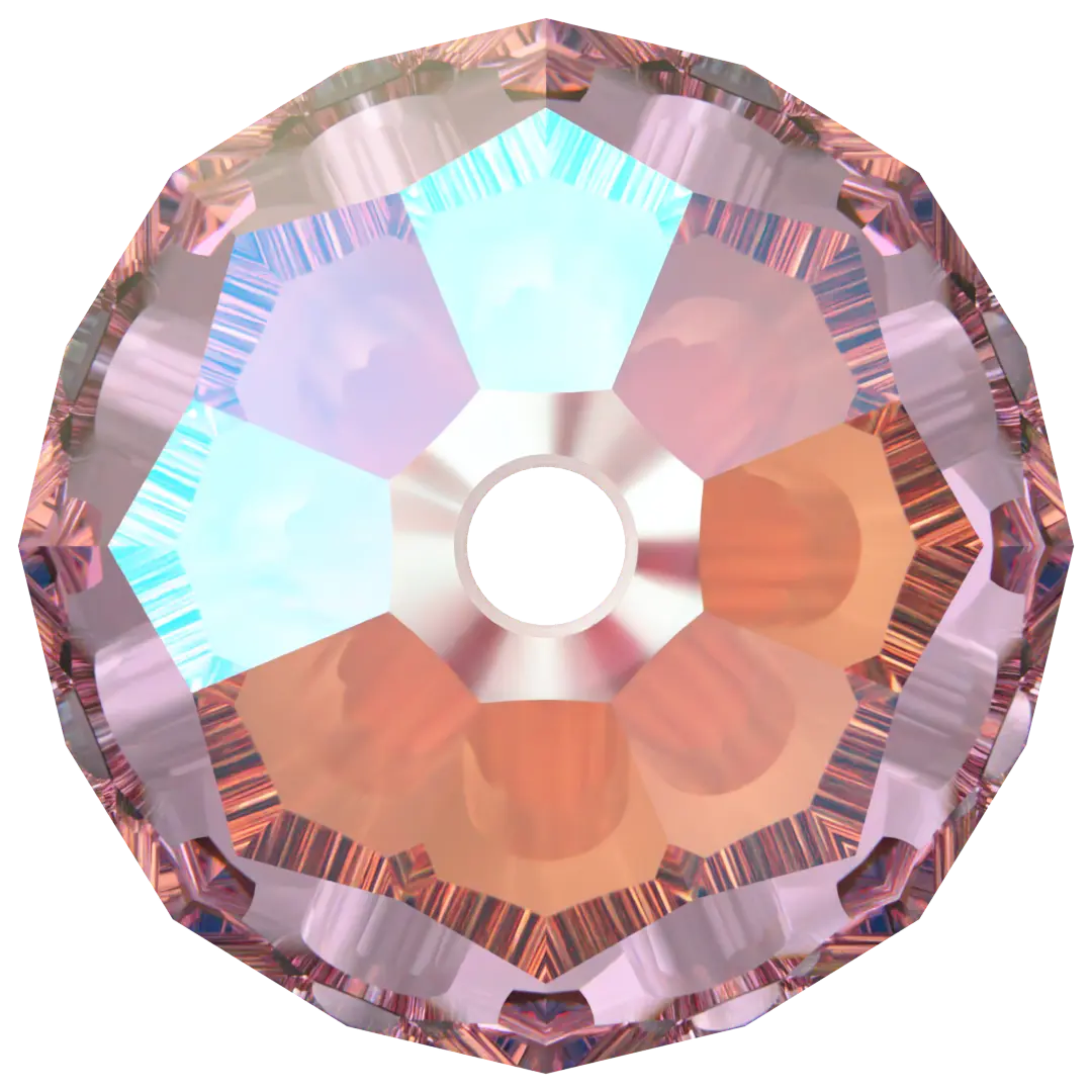 Swarovski Crystal Beads Round (5000) Light Rose Shimmer - Bluestreak Crystals