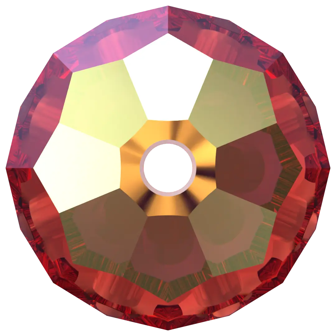 Swarovski Crystal Beads Round (5000) Light Siam AB - Bluestreak Crystals