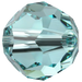 Swarovski Crystal Beads Round (5000) Light Turquoise - Bluestreak Crystals