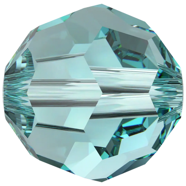 Swarovski Crystal Beads Round (5000) Light Turquoise - Bluestreak Crystals