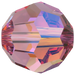 Swarovski Crystal Beads Round (5000) Rose AB - Bluestreak Crystals