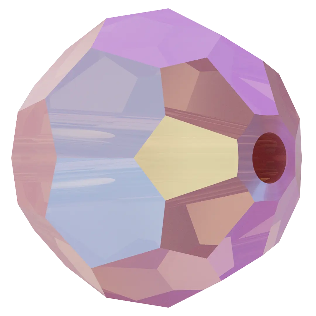 Swarovski Crystal Beads Round (5000) Rose Water Opal Shimmer - Bluestreak Crystals