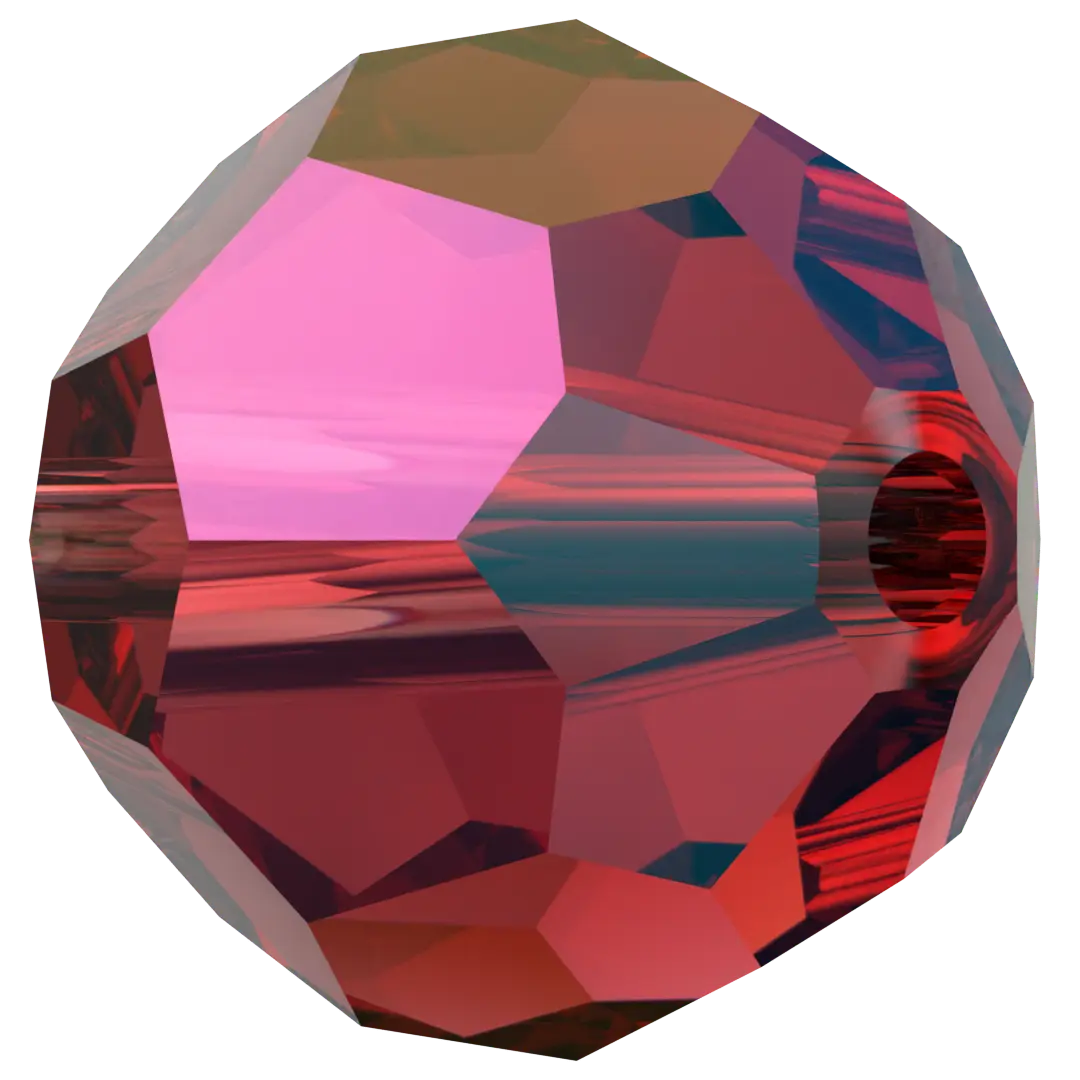 Swarovski Crystal Beads Round (5000) Siam Shimmer - Bluestreak Crystals