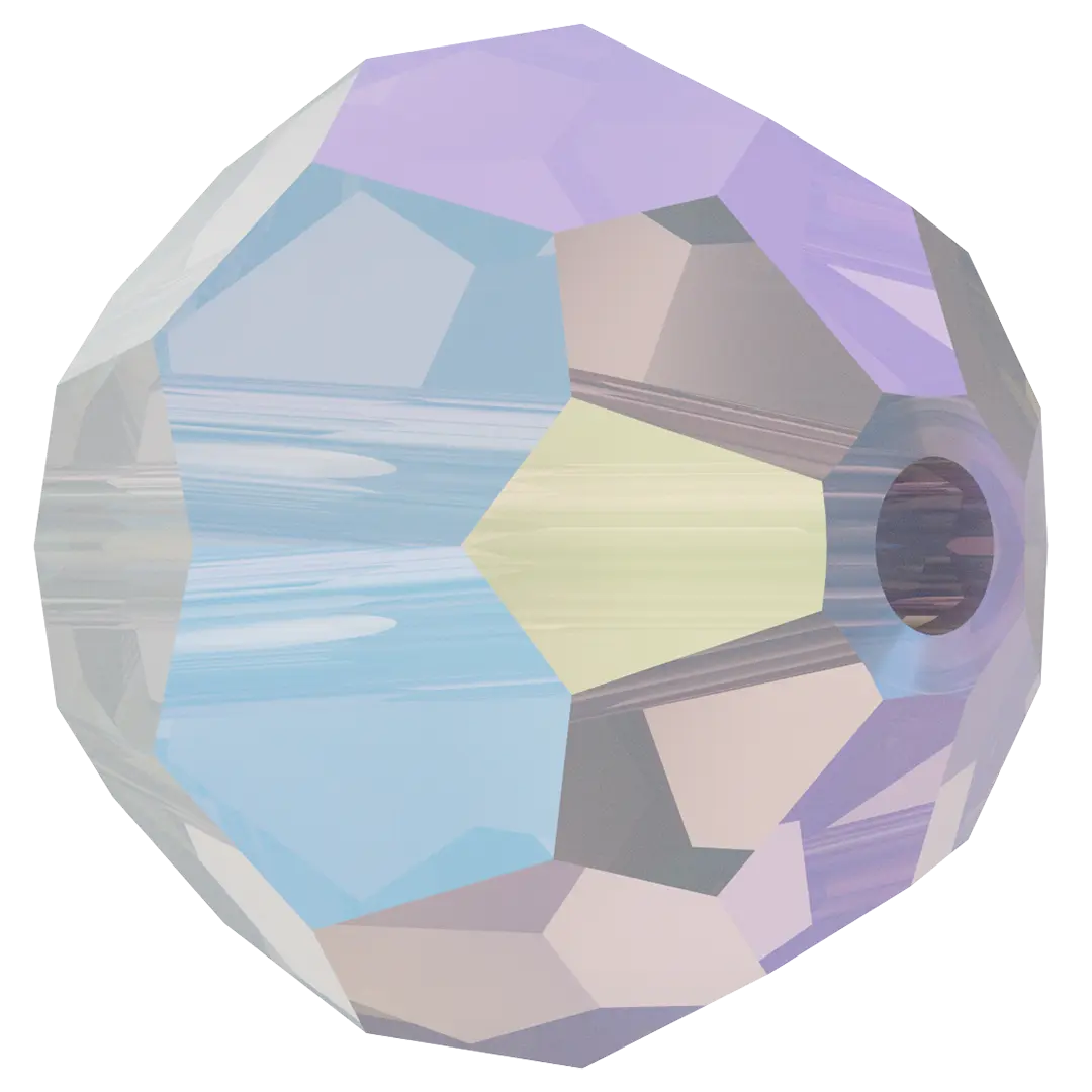 Swarovski Crystal Beads Round (5000) White Opal Shimmer - Bluestreak Crystals