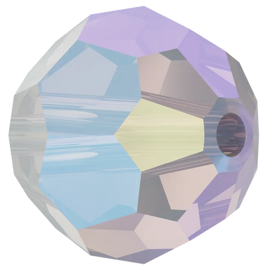 Swarovski Crystal Beads Round (5000) White Opal Shimmer - Bluestreak Crystals