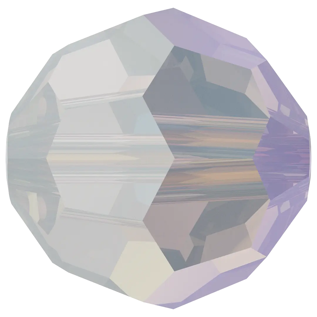 Swarovski Crystal Beads Round (5000) White Opal Shimmer - Bluestreak Crystals