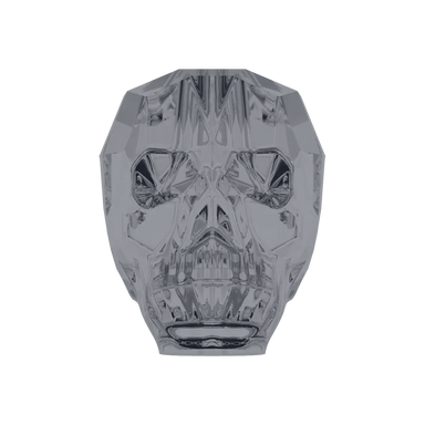 Serinity Crystal Beads Skull (5750) Crystal Silver Night - Bluestreak Crystals