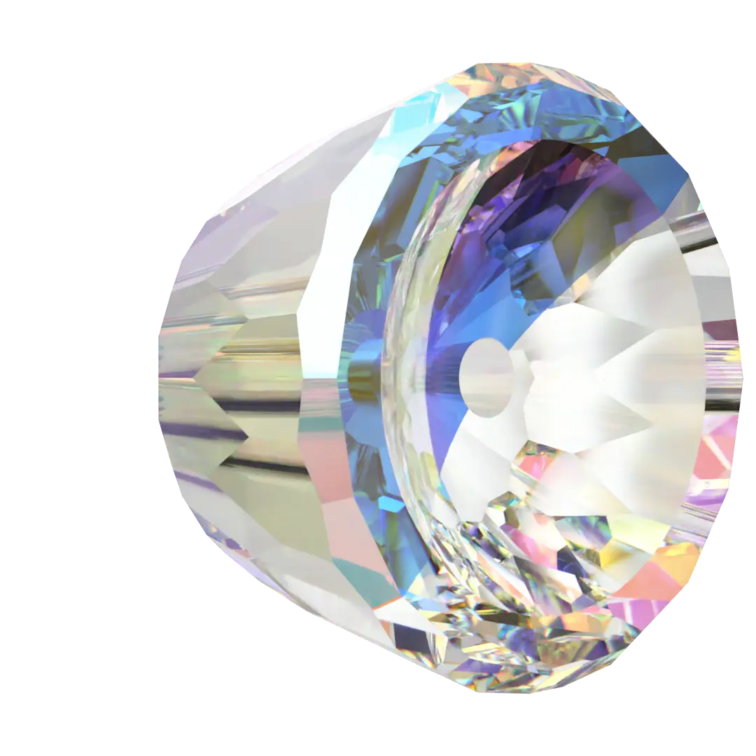 Swarovski Crystal Beads Small Dome (5542) Crystal AB - Bluestreak Crystals