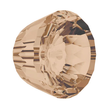 Swarovski Crystal Beads Small Dome (5542) Crystal Golden Shadow - Bluestreak Crystals