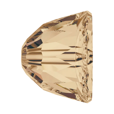 Swarovski Crystal Beads Small Dome (5542) Crystal Golden Shadow - Bluestreak Crystals