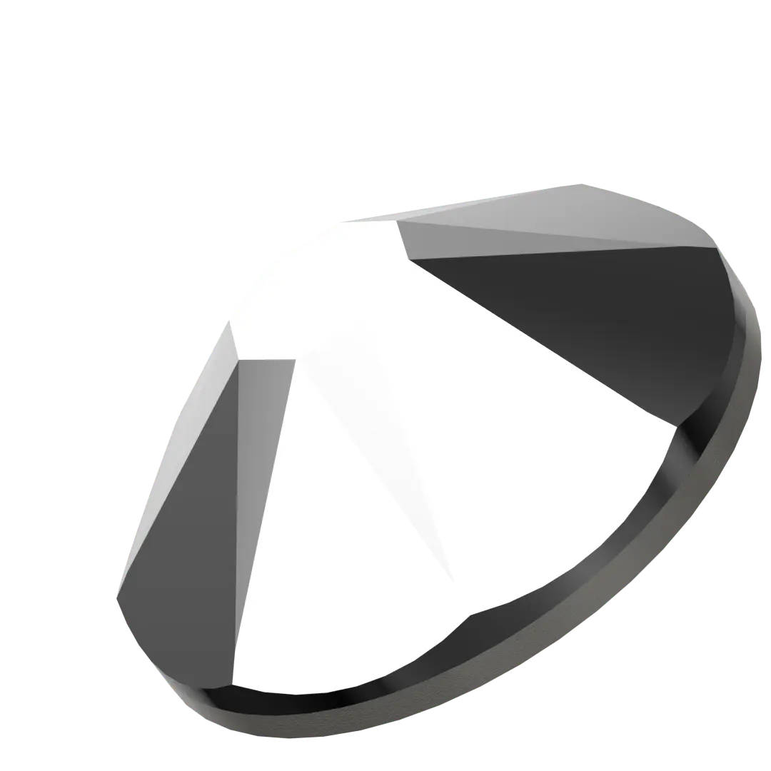 Swarovski Flat Back Crystals Non Hotfix (2000, 2058 & 2088) Crystal Light Chrome - Bluestreak Crystals