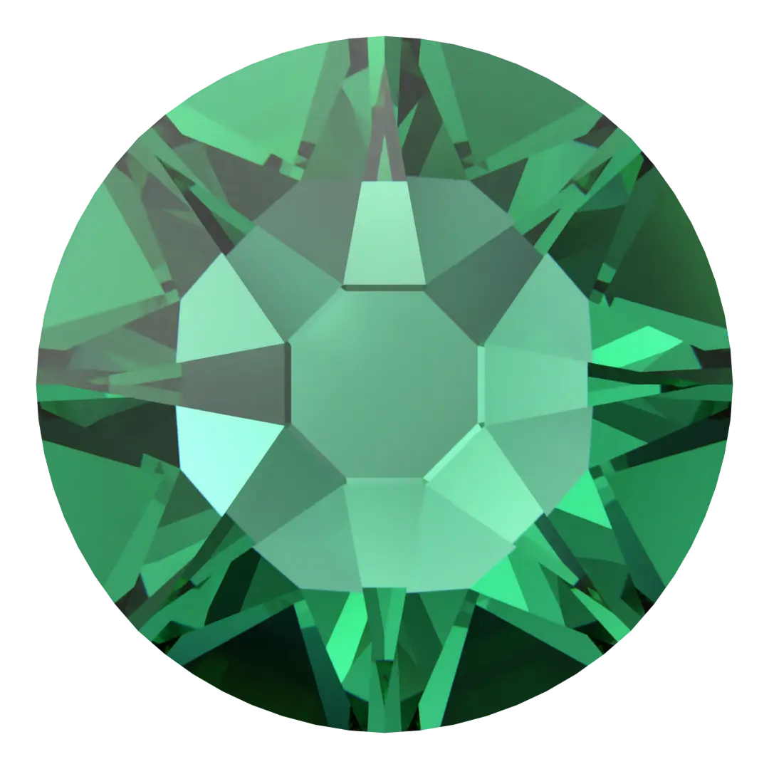 Swarovski Flat Back Crystals Non Hotfix (2000, 2058 & 2088) Majestic Green - Bluestreak Crystals