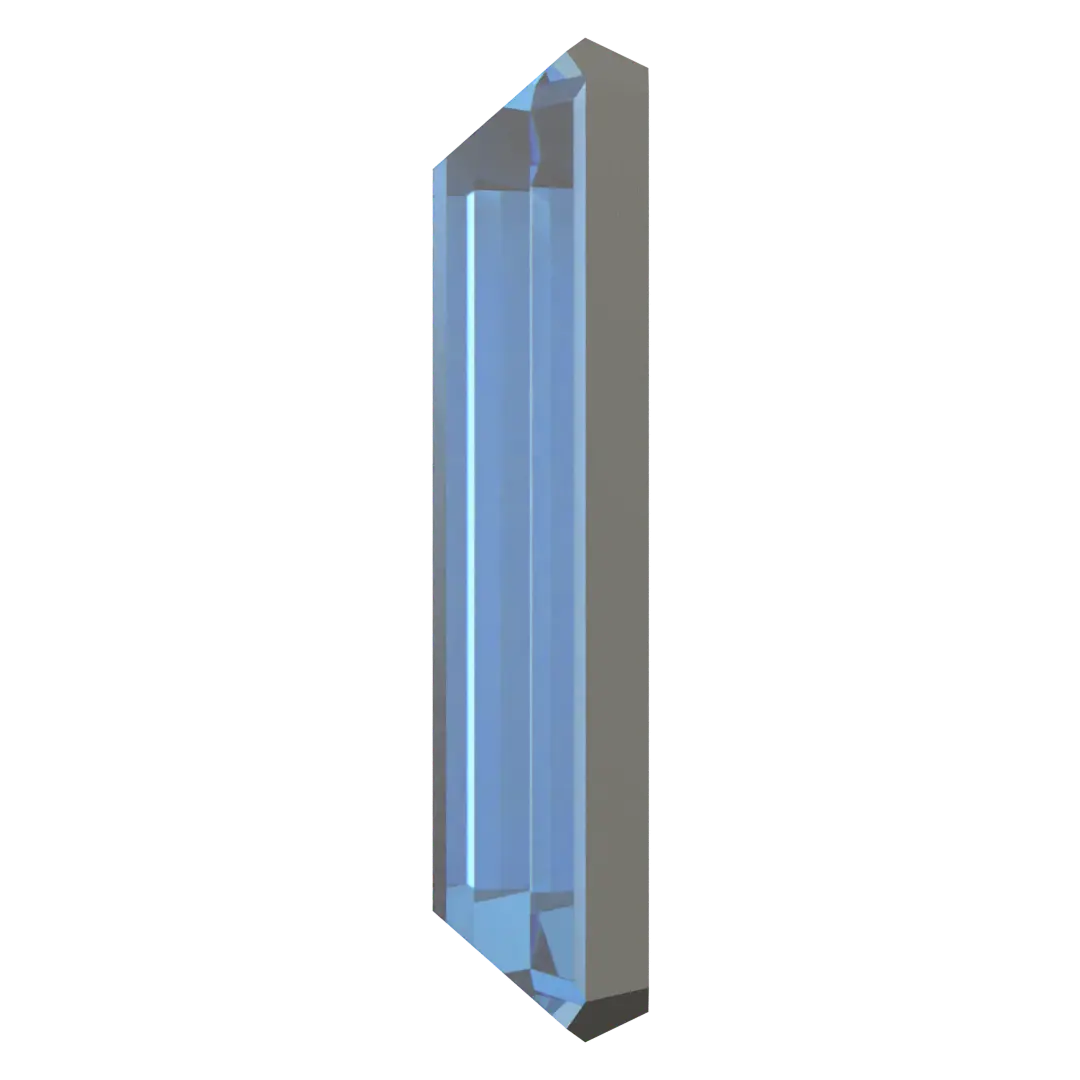 Swarovski Flat Back Crystals Non Hotfix Baguette (2510) Aquamarine - Bluestreak Crystals