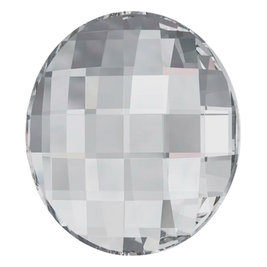 Swarovski Flat Back Crystals Non Hotfix Chessboard Circle (2035) Crystal - Bluestreak Crystals