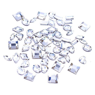 Swarovski Flat Back Crystals Non Hotfix Mini Shapes Mix CRYSTAL - Bluestreak Crystals