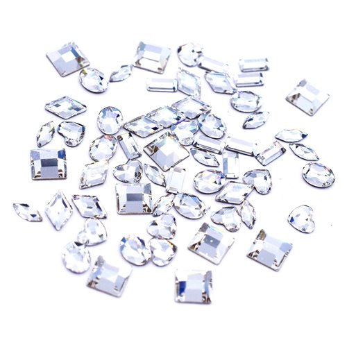 Swarovski Flat Back Crystals Non Hotfix Mini Shapes Mix CRYSTAL - Bluestreak Crystals