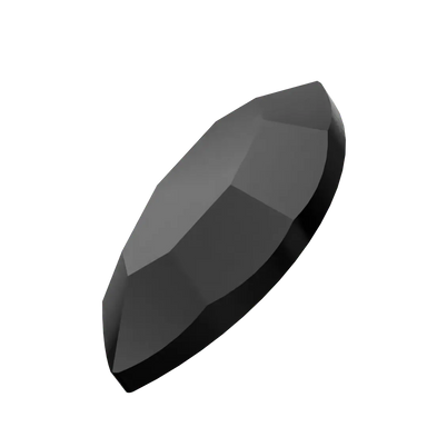 Swarovski Flat Back Crystals Non Hotfix Navette (2200) Jet UNFOILED - Bluestreak Crystals