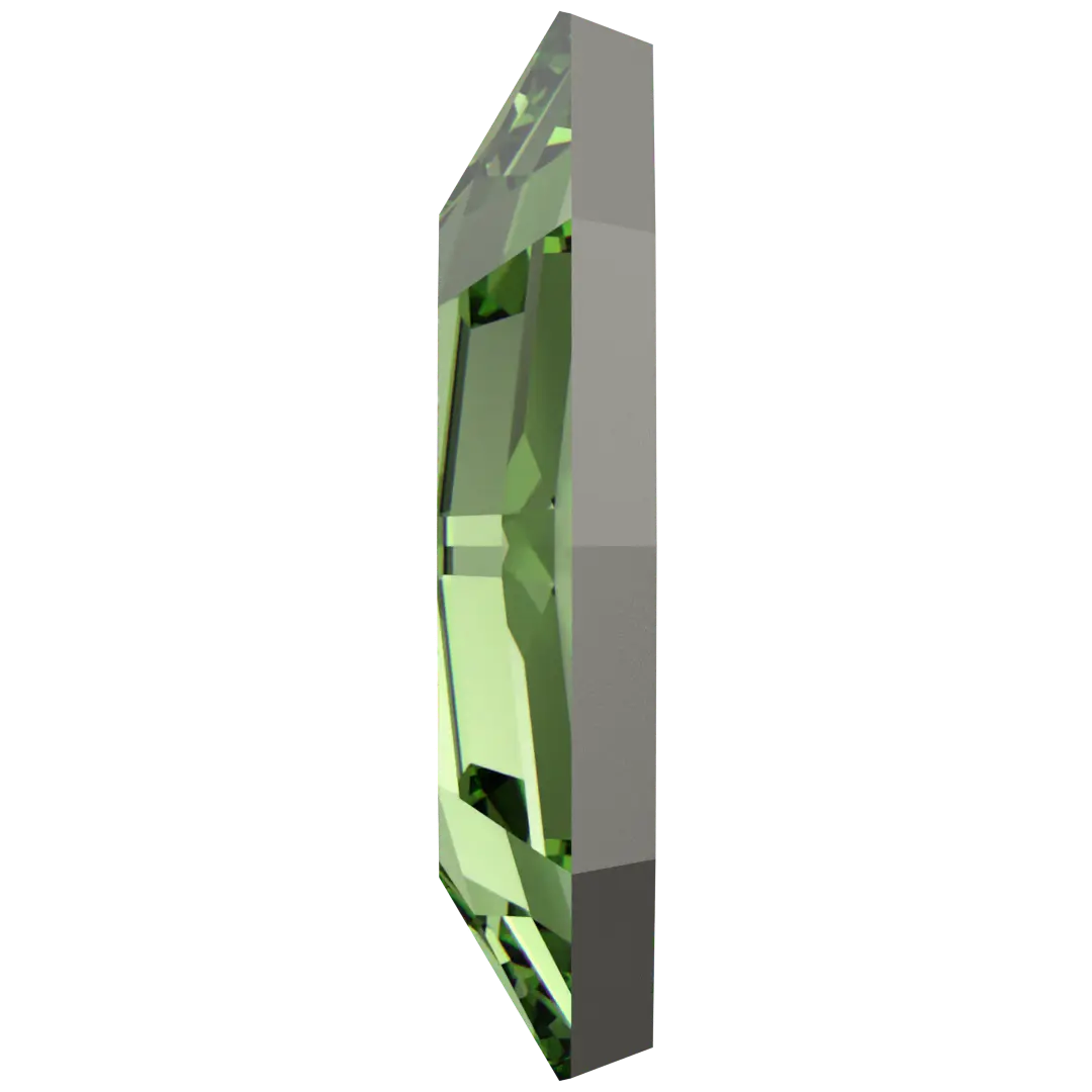Swarovski Flat Back Crystals Non Hotfix Navette (2200) Recreated Peridot - Bluestreak Crystals