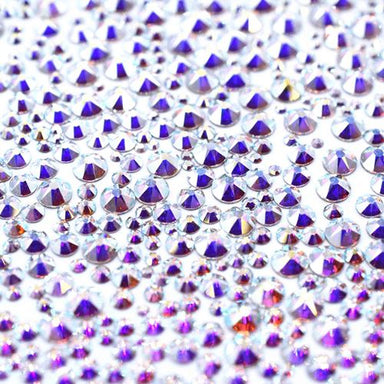 Swarovski Flat Back Crystals Non Hotfix Size Mix CRYSTAL AB - Bluestreak Crystals