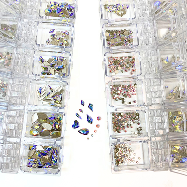 Swarovski Flat Back Crystals Non Hotfix Ultimate Mix CRYSTAL AB - Bluestreak Crystals