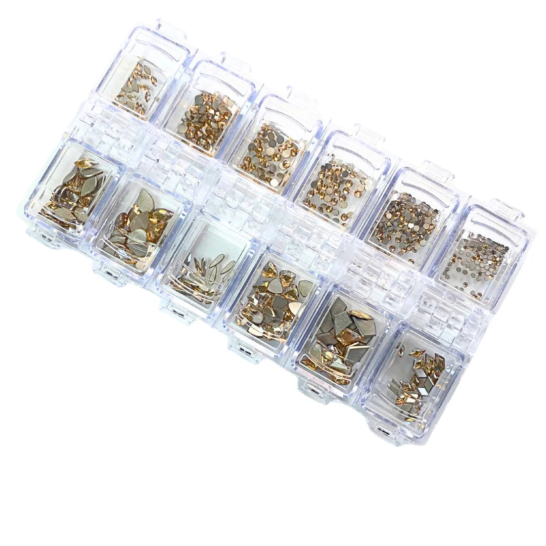 Swarovski Flat Back Crystals Non Hotfix Ultimate Mix Crystal Golden Shadow - Bluestreak Crystals