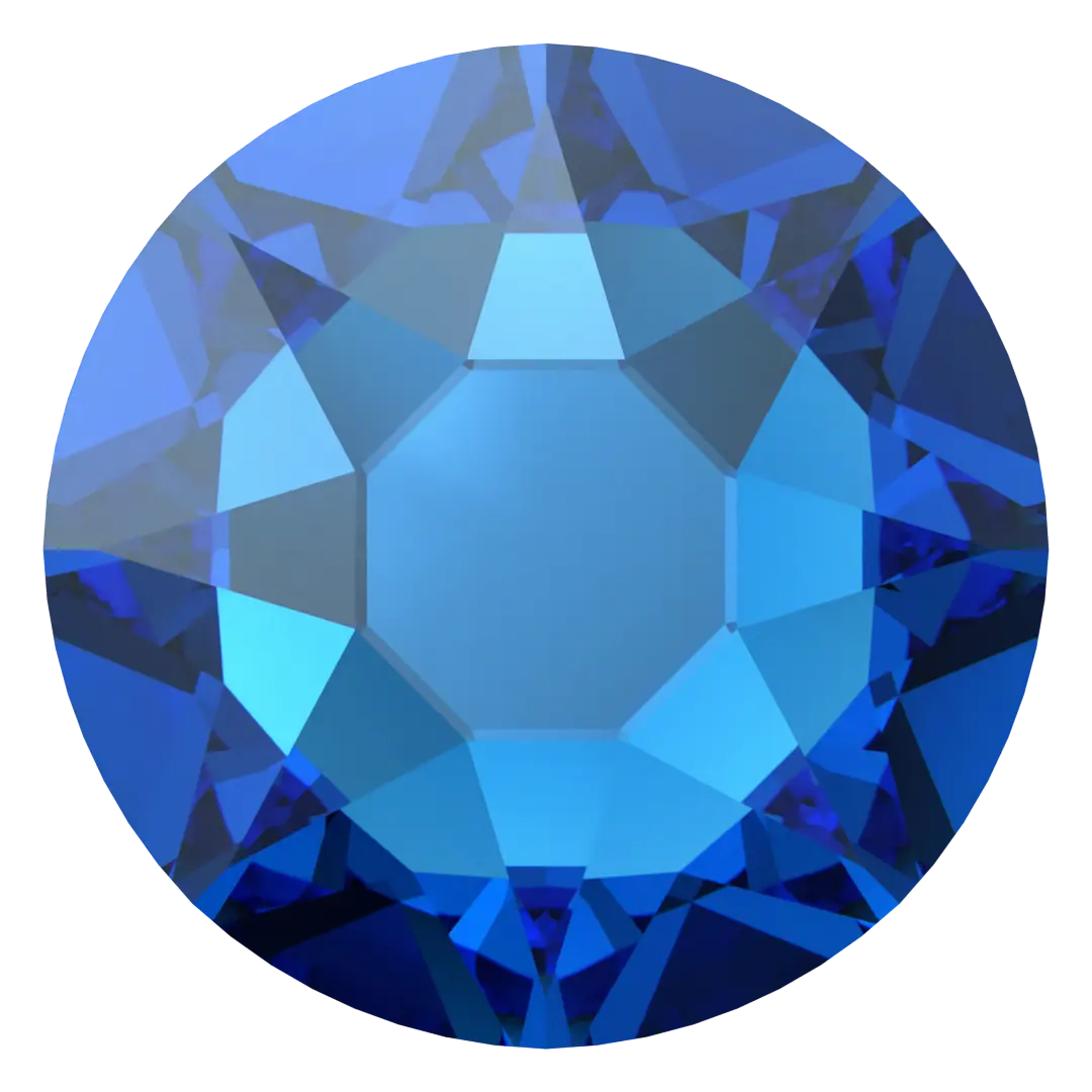 Swarovski Hotfix Flat Back Crystals (2000, 2038 & 2078) Capri Blue Nightfall - Bluestreak Crystals